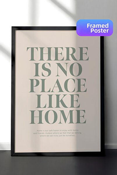 Postifull Μαύρος καρέ καλλιτεχνικός καντράν, σετ αφίσας και καρέ, There Is No...