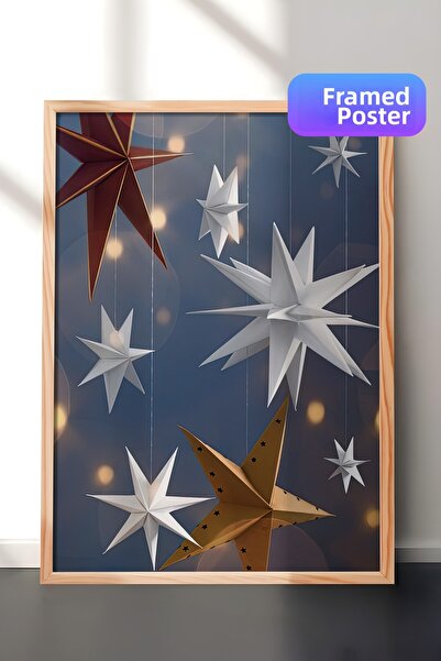 Postifull Εικόνα με ξύλινο πλαίσιο, Πρωτοχρονιάτικη αφίσα, Πρωτοχρονιάτικη δι...