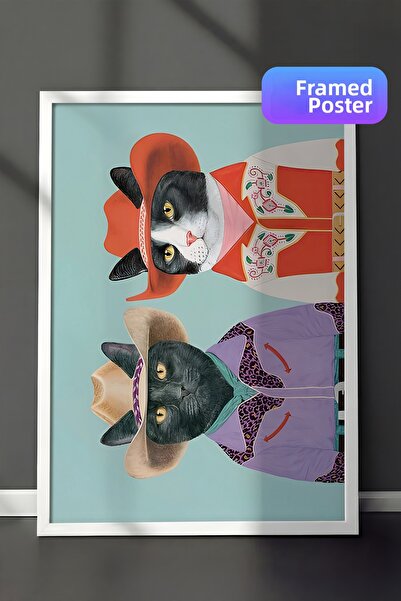 Postifull Πίνακας με λευκό πλαίσιο, ζωγραφική τοίχου καλλιτεχνικού σχεδιασμού...