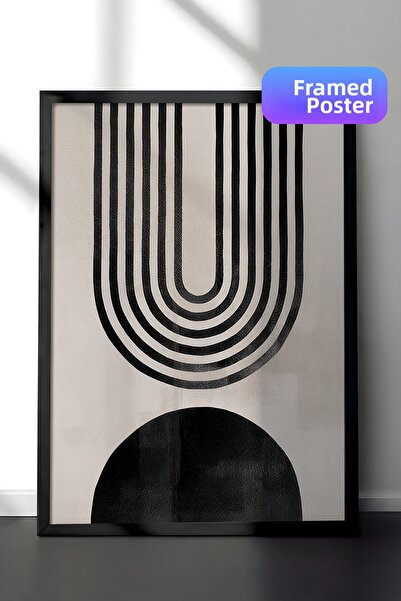 Postifull Pictură înrămată Berlin Arches No2, cadru negru și poster, pictură ...