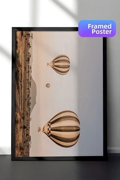 Postifull Въздушни балони над Серенгети Рамкова картина, хоризонтална стенна ...