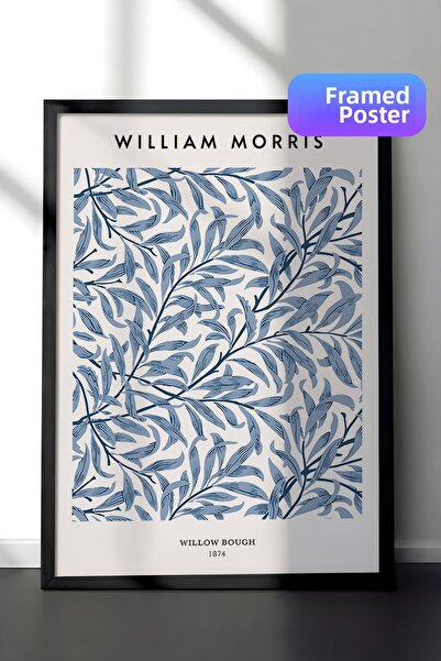 Postifull Tablou cu rama neagră, set de postere și rame, William Morris - Wil...