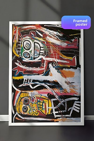 Postifull Tablou cu rama alba, set de postere si rame, pictura de perete, ser...