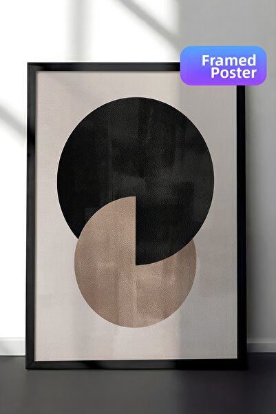 Postifull Pictură înrămată Berlin Shapes No2, cadru negru și poster, pictură ...