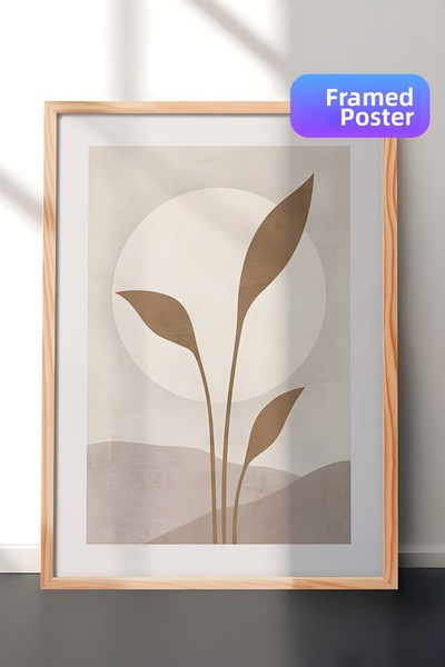 Postifull Tablou cu rama din lemn, set de postere si rame, seria Solar Comfor...