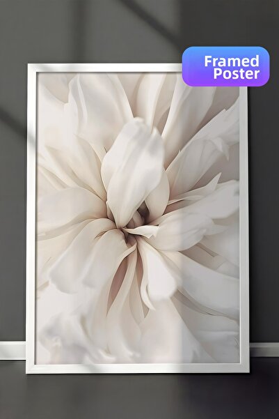 Postifull Pictură înrămată în cadru Blossom, cadru alb și poster, pictură mur...