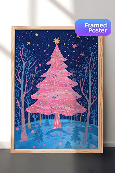 Postifull Εικόνα με ξύλινο πλαίσιο, σετ αφίσας και πλαισίων, Πρωτοχρονιάτικη ...