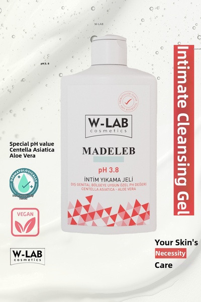 W-Lab Kozmetik جل غسول ماديليب للمناطق الحساسة 250 مل، عطري، فعال ضد الفطريات...