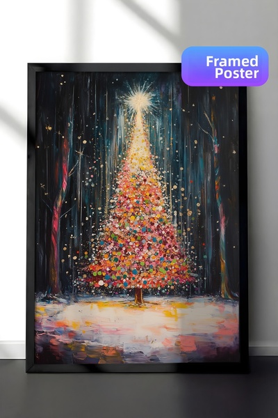 Postifull Tablou cu rama neagra, set de postere si rame, seria Comfort de Anu...