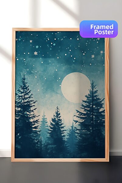 Postifull Tablou cu rama din lemn, set de postere si rame, seria Comfort de A...