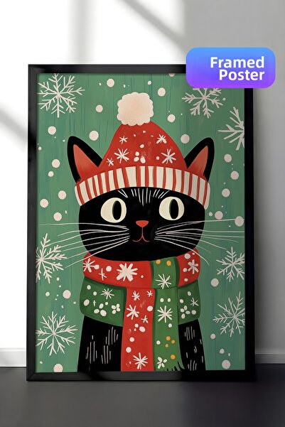 Postifull Tablou cu rama neagra, set de postere si rame, seria Comfort de Anu...