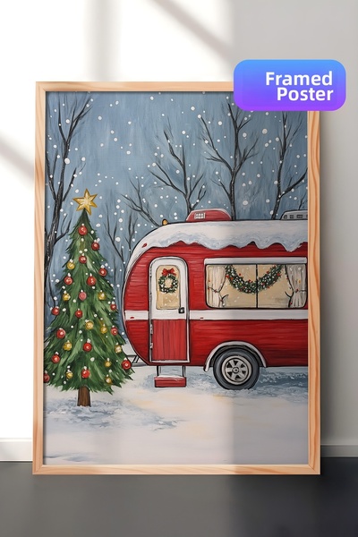 Postifull Tablou cu rama din lemn, set de postere si rame, seria Comfort de A...