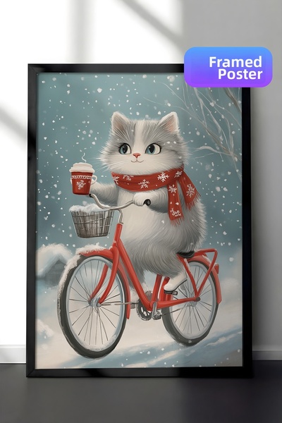 Postifull Tablou cu rama neagra, set de postere si rame, seria Comfort de Anu...