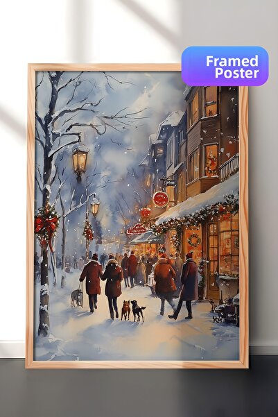 Postifull Tablou cu rama din lemn, set de postere si rame, seria Comfort de A...