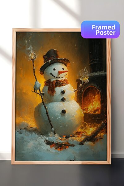 Postifull Tablou cu rama din lemn, set de postere si rame, seria Comfort de A...