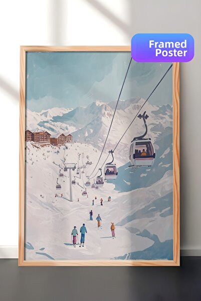 Postifull Tablou cu rama din lemn, set de postere si rame, seria Comfort de A...