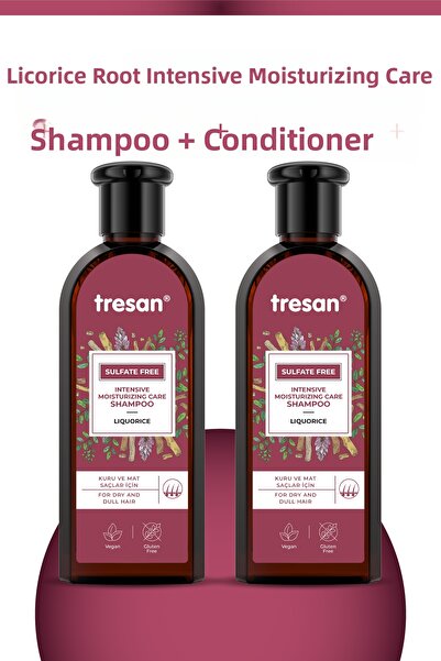 Tresan سلسلة خاصة لرأس السنة - شامبو مرطب مكثف خالٍ من الكبريتات بخلاصة عشبة ...
