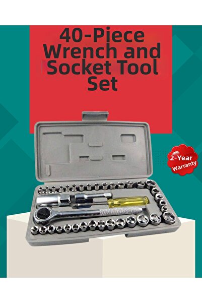 CT STONES مجموعة مفاتيح ربط متعددة الأغراض مكونة من 40 قطعة من الفولاذ المقاو...