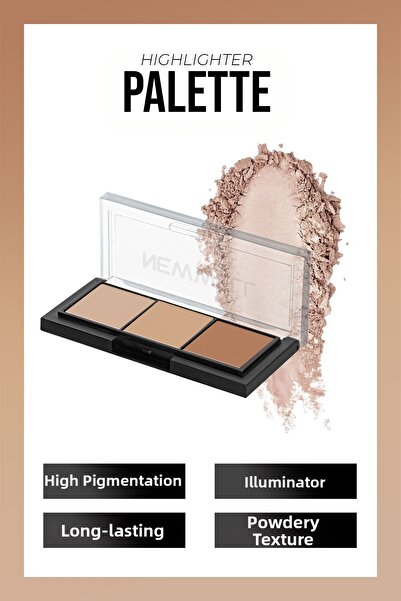 New Well Iluminator de machiaj din porțelan, 3 buc.