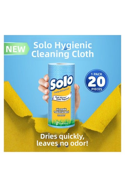 Solo Hygienic Cleaning Cloth 3-Pack