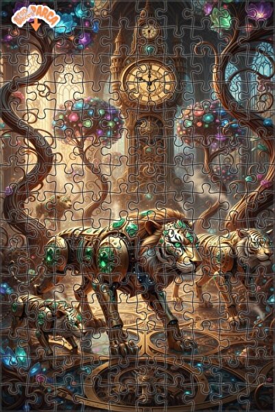 Teona Ahşap لغز خشبي بإطار مزدوج الطبقات من نوع ستيمبانك أزابيلز آند كريستال ...