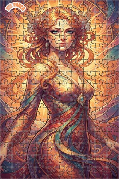 Teona Ahşap Golden Light Fairy Watercolor Look Art Puzzle 150 Pieces 20X30