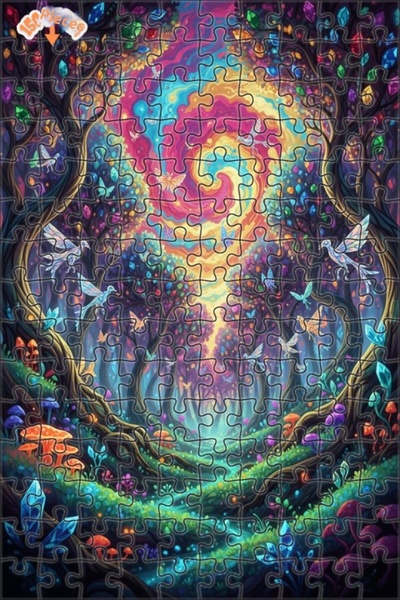 Teona Ahşap لغز خشبي مؤطر بطبقتين من فن الأحلام الكريستالية على شكل طائر الفر...