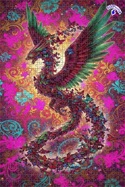 Teona Ahşap لغز خشبي بإطار مزدوج الطبقات بمظهر لوحة زيتية لطائر التنبؤ والفرا...