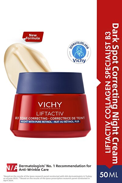 Vichy Liftactiv B3 Skin Tone Equalizing Night Cream Containing Retinol 50 ml