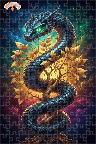 Teona Ahşap لوحة فنية حديثة بمظهر زيت الديكوباج على شكل شجرة التنين، لغز خشبي...