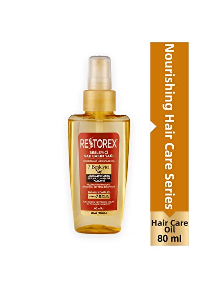Restorex Vyživující pečující olej 80 ml - 7 vyživujících olejů Poutavý lesk H...