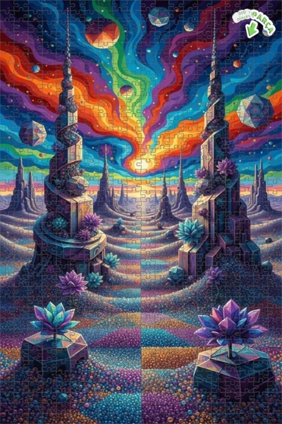 Teona Ahşap لغز خشبي بإطار مزدوج الطبقات من سايدكيدليك ريوم لاند 800 قطعة 70x50