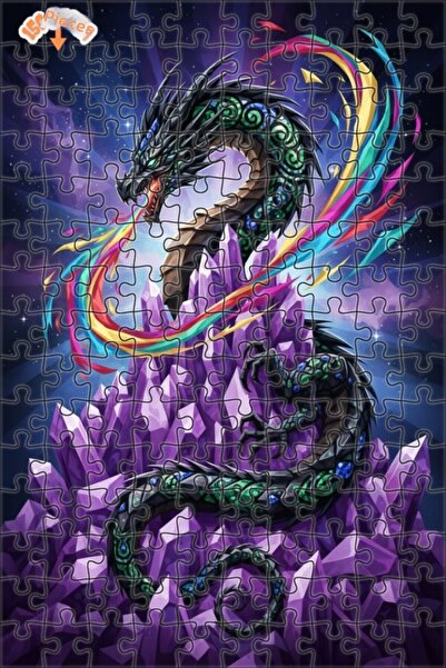 Teona Ahşap لغز خشبي بإطار مزدوج الطبقات من كريستال دراجون، 150 قطعة، 20×30 سم