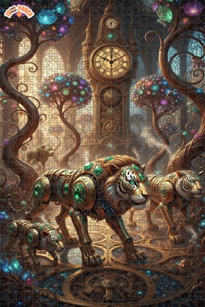 Teona Ahşap لغز خشبي بإطار مزدوج الطبقات بتصميم الأسود والأشجار الكريستالية ع...