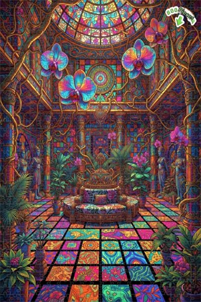 Teona Ahşap لغز خشبي بإطار مزدوج الطبقات من فن الفسيفساء الملون من رويلا جارد...