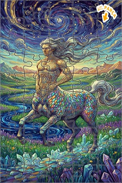 Teona Ahşap لغز خشبي على شكل رجل الحصان (السنتور) من مجموعة فناني النجوم، بمظ...