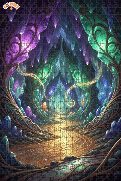 Teona Ahşap لغز خشبي بإطار مزدوج الطبقات بمظهر لوحة زيتية لرحلة الكهف الكريست...