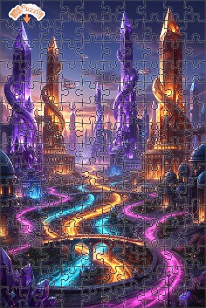 Teona Ahşap لغز خشبي بإطار مزدوج الطبقات بمظهر لوحة زيتية من سلسلة حكايات الم...