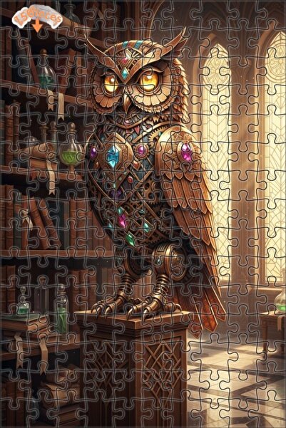 Teona Ahşap لغز خشبي بإطار مزدوج الطبقات بمظهر لوحة زيتية على طراز السحرة الم...