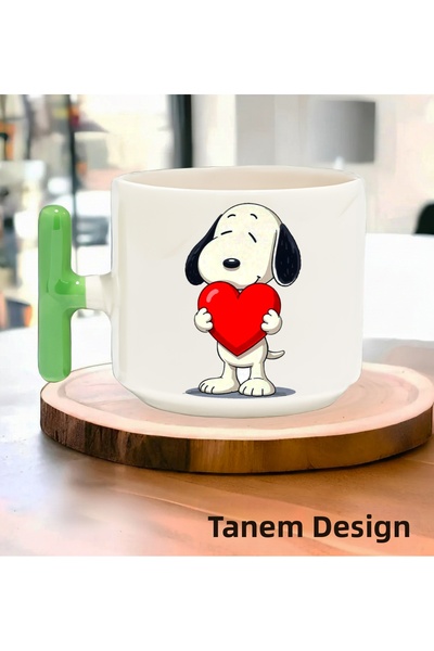 Tanem Tasarım Cup Coffee Tea Cup Gift Valentine's Day - t Handle Mug