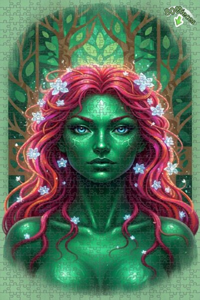 Teona Ahşap لغز خشبي بإطار مزدوج الطبقات بمظهر لوحة زيتية يشبه الجنة الخضراء،...