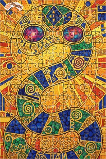 Teona Ahşap لغز خشبي بإطار مزدوج الطبقات من Golden Snake Art 150 قطعة 20x30