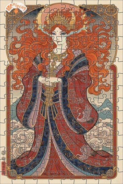 Teona Ahşap لوحة فنية من فاير هير كينغدوم، لغز خشبي بإطار مزدوج الطبقات، 150 ...