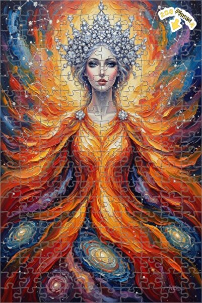 Teona Ahşap لغز خشبي بإطار مزدوج الطبقات بمظهر لوحة زيتية لملكة الكون 200 قطع...