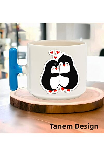 Tanem Tasarım Cup Coffee Tea Cup Gift Valentine's Day - t Handle Mug