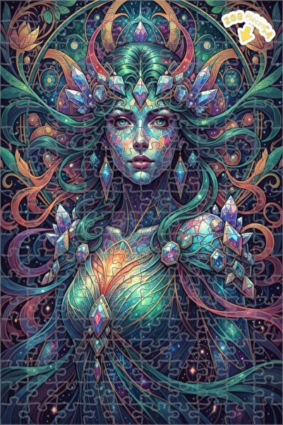 Teona Ahşap لغز خشبي بإطار مزدوج الطبقات من كوزميك فيري 200 قطعة 25x35