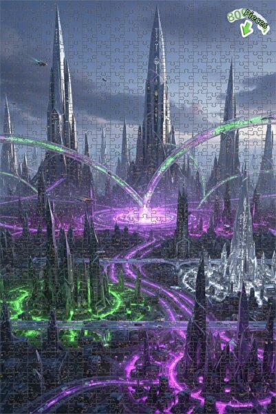 Teona Ahşap لغز خشبي بإطار مزدوج الطبقات بمظهر فني رقمي مستقبلي لمناظر المدين...