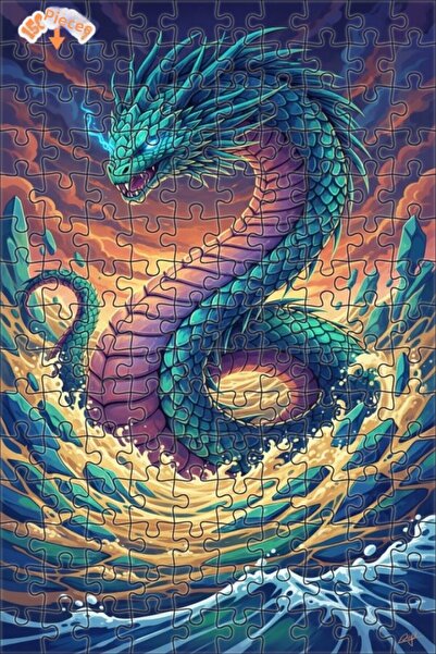 Teona Ahşap لغز خشبي بإطار مزدوج الطبقات من ديزاين دراغون آرت 150 قطعة 20x30