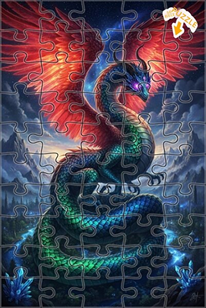 Teona Ahşap لغز خشبي بإطار مزدوج الطبقات من فانتاستيك آرت، 50 قطعة، 15×25