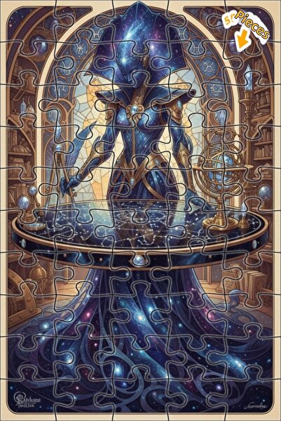 Teona Ahşap لغز خشبي بإطار مزدوج الطبقات من جالاكتيك بيلج وومان 50 قطعة 15x25